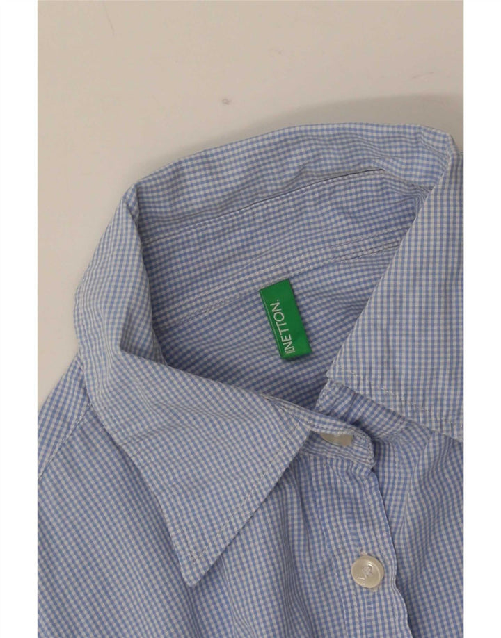 Benetton ženska majica UK 10 Small Blue Gingham