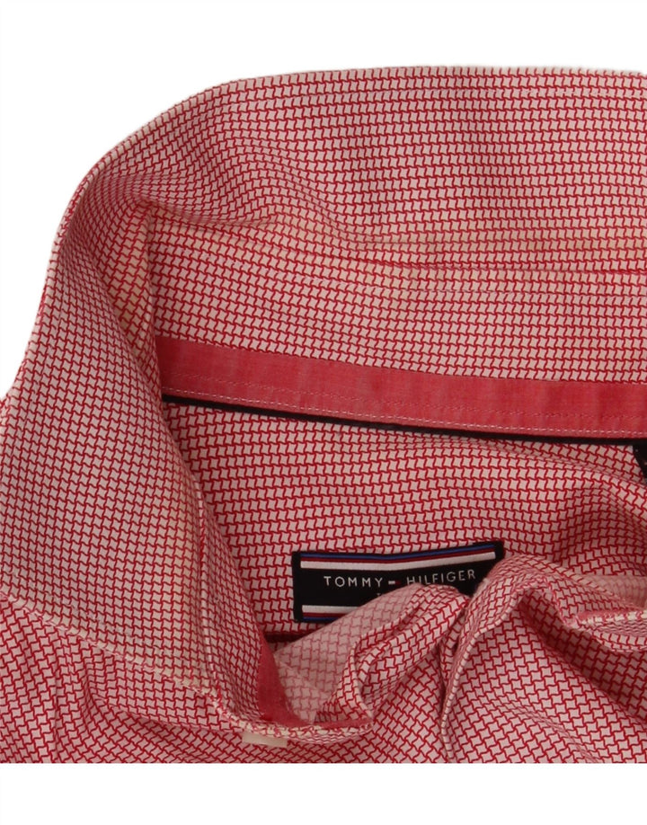 Tommy Hilfiger muška krojena košulja veličina 39 15 1/2 srednje crvene houndstooth
