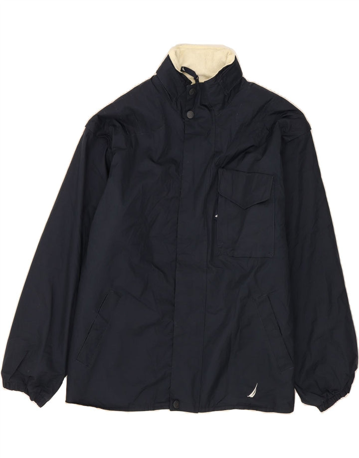 NAUTICA Mens Bomber Jacket UK 42 XL Navy Blue Polyester Vintage Nautica and Second-Hand Nautica from Messina Hembry 
