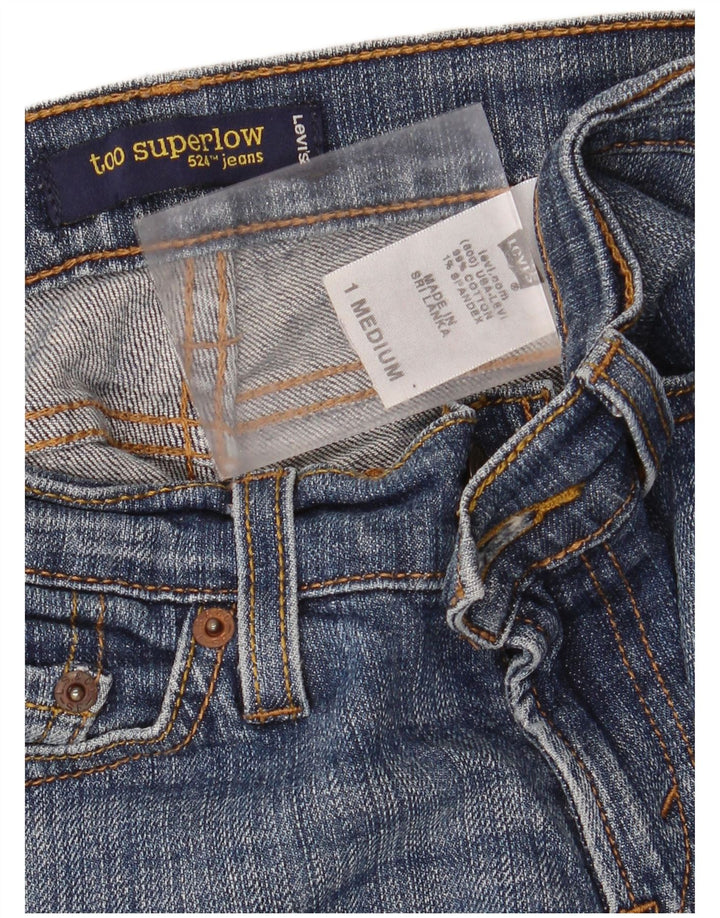 LEVI'S Ženske 524 Too Superlow uske traperice US 1 XS W28 L32 Plavi pamuk