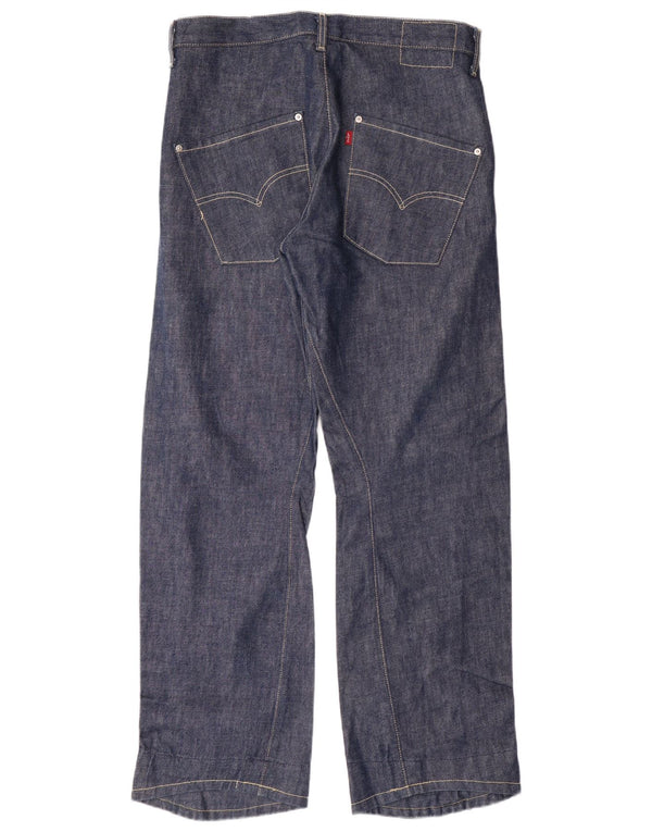 LEVI'S muške 501 ravne traperice W32 L30 plave pamučne klasične