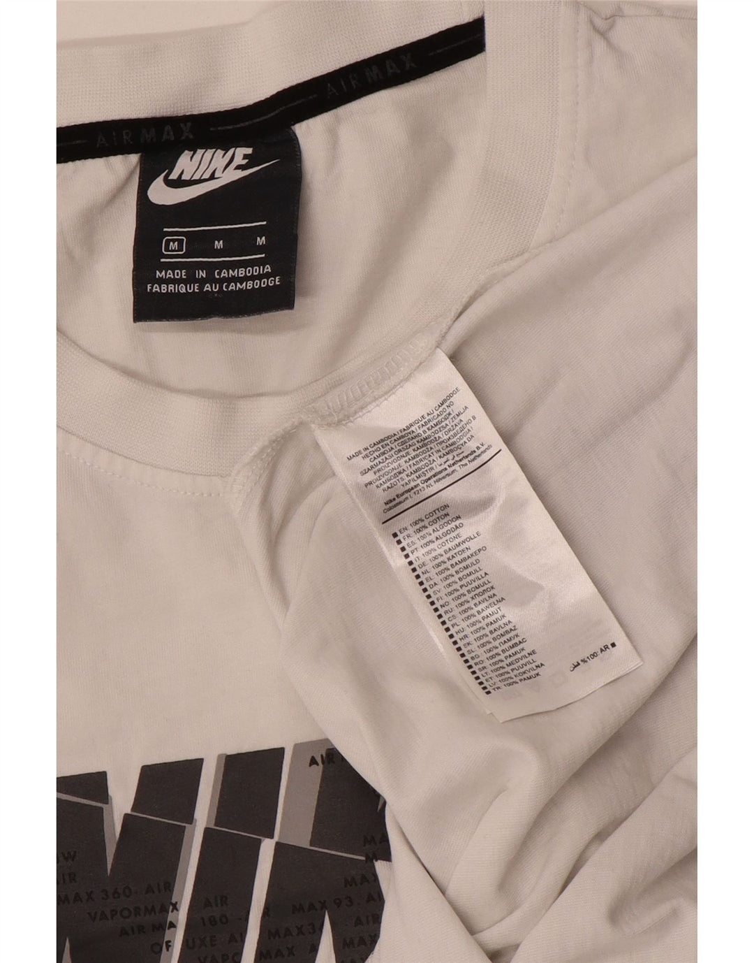 Nike muška majica kratkih rukava Air Max Graphic, srednji bijeli pamuk