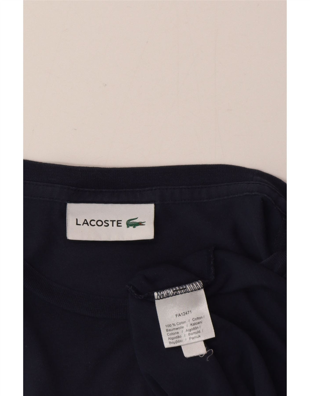 Lacoste muška majica kratkih rukava, veliki mornarsko plavi pamuk