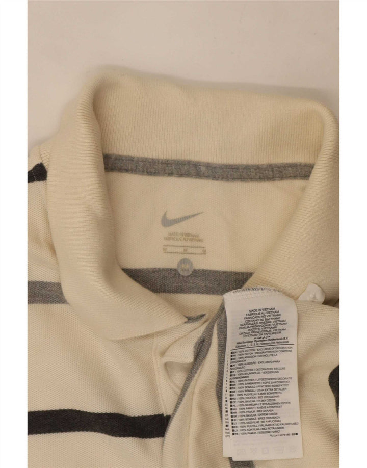 Nike muška polo majica srednje bijele pruge, pamuk