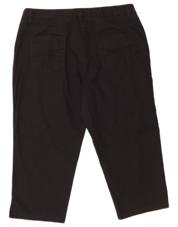 Ženske ravne kapri hlače Conte of Firence IT 48 XL W34 L20 crne