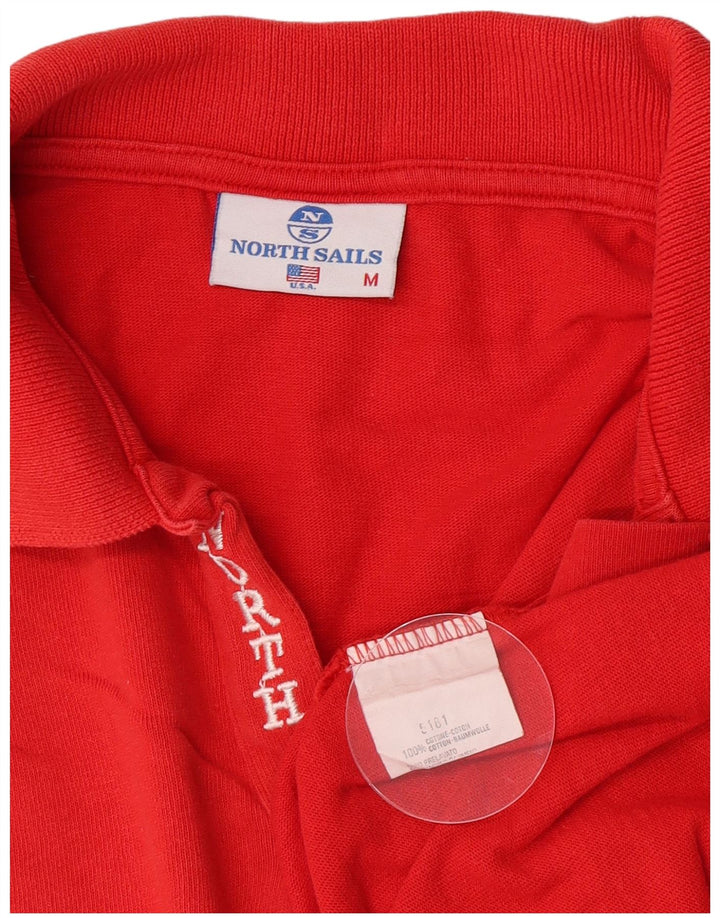 North Sails muška polo majica dugih rukava srednje crvene boje