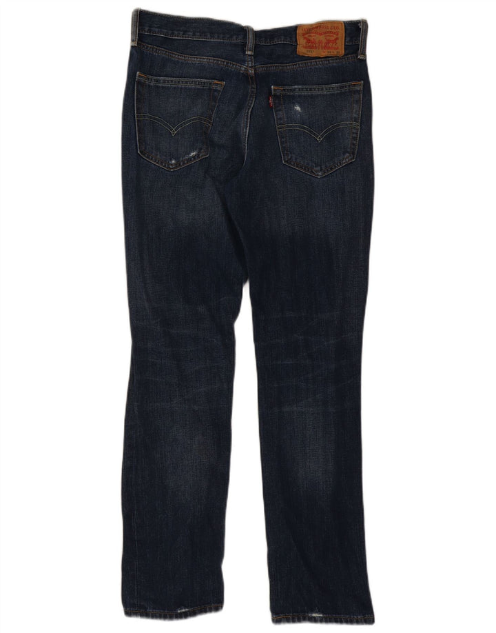 Levi's ženske 511 iskrzane uske traperice W31 L30 plavi pamuk