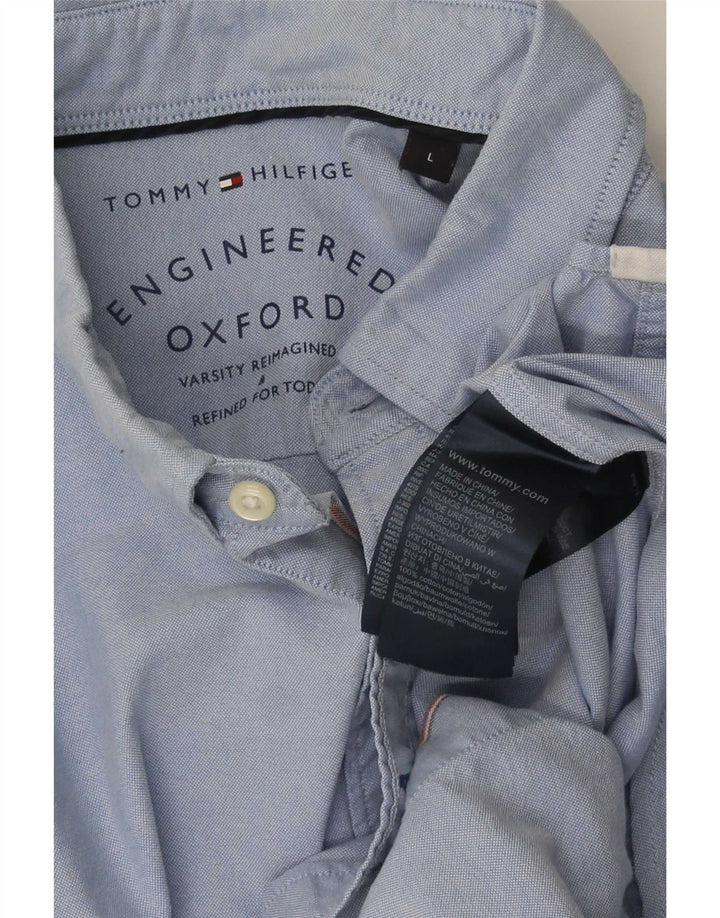 Tommy Hilfiger velika plava pamučna muška košulja