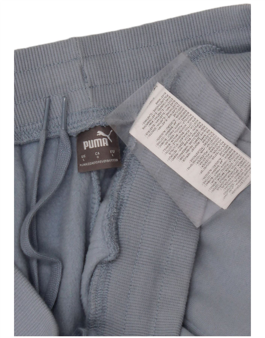 PUMA Mens Tracksuit Trousers Joggers Large  Blue Cotton