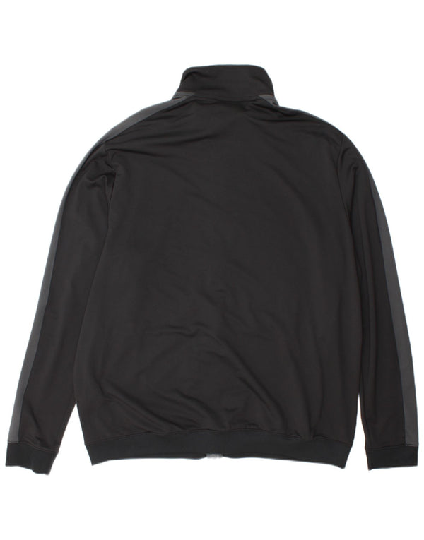 Nike Mens Tracksuit Top Jacket XL Black Colourblock Polyester