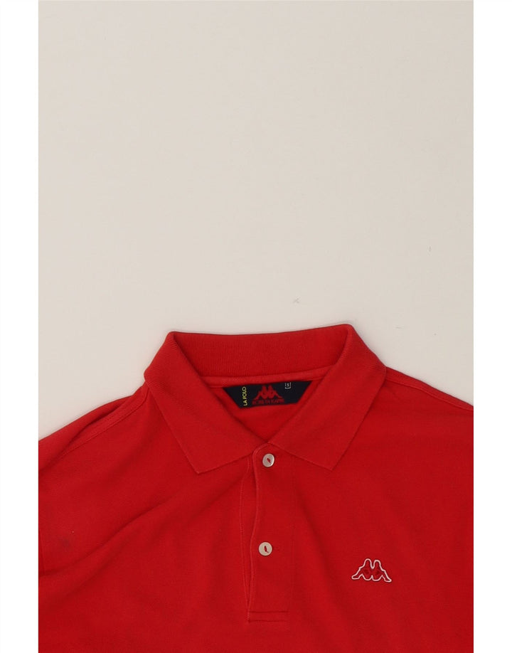 KAPPA Mens Polo Shirt Small Red Cotton Vintage Kappa and Second-Hand Kappa from Messina Hembry 