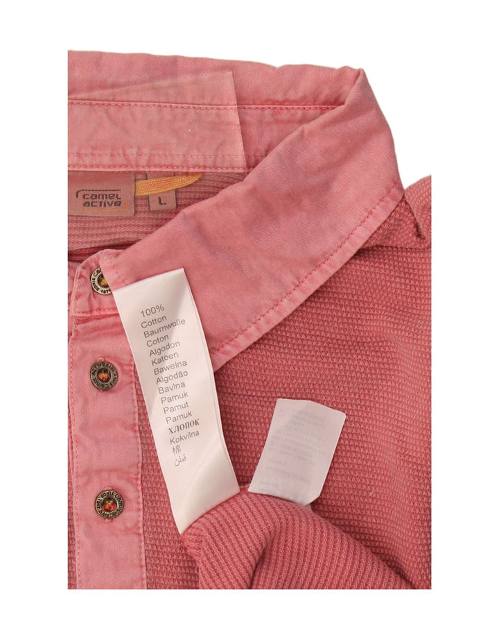 CAMEL ACTIVE Mens Polo Shirt Large Pink Vintage Camel Active and Second-Hand Camel Active from Messina Hembry 