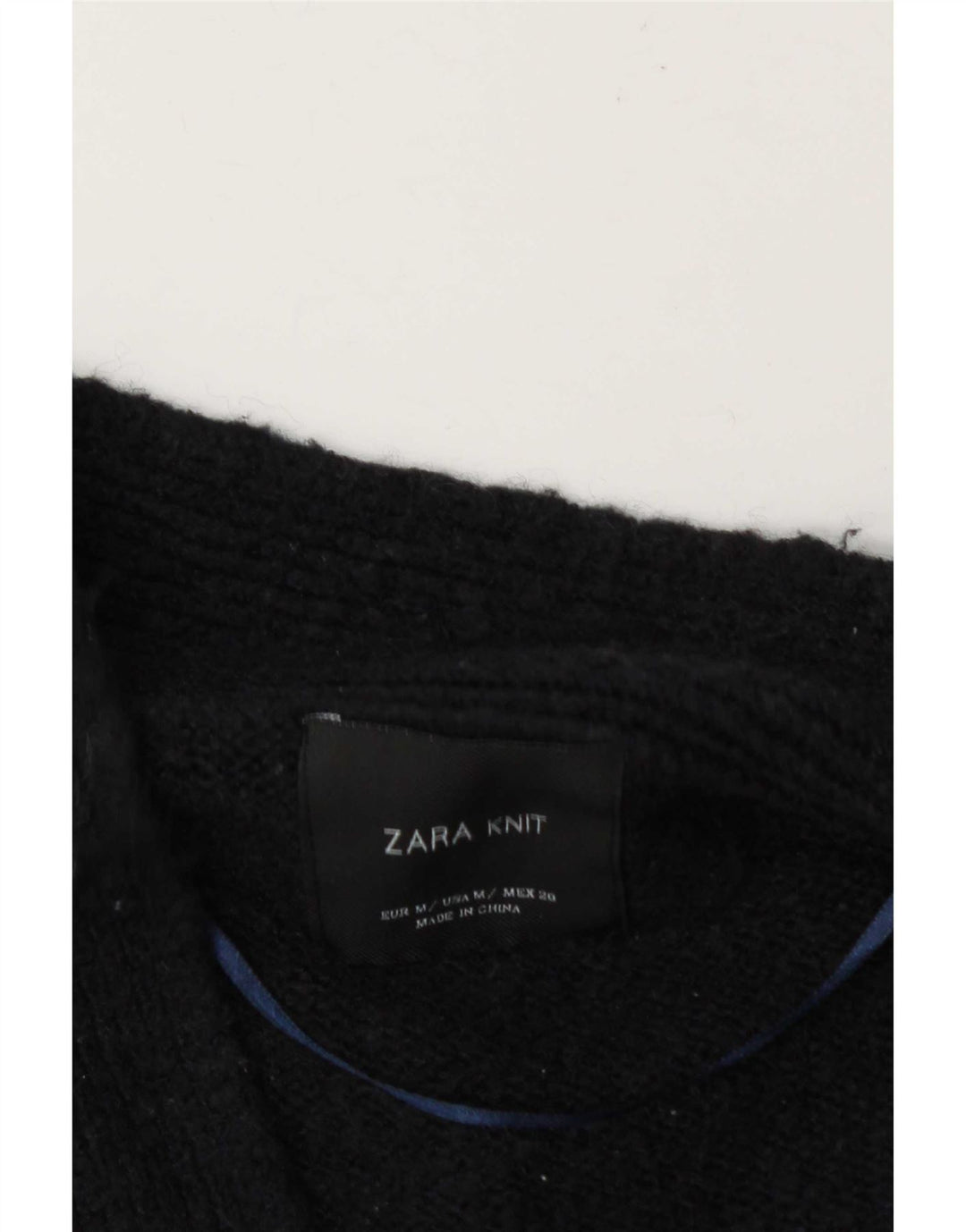 Zara ženski otvoreni kardigan pulover UK 14 Srednje tamnoplavi