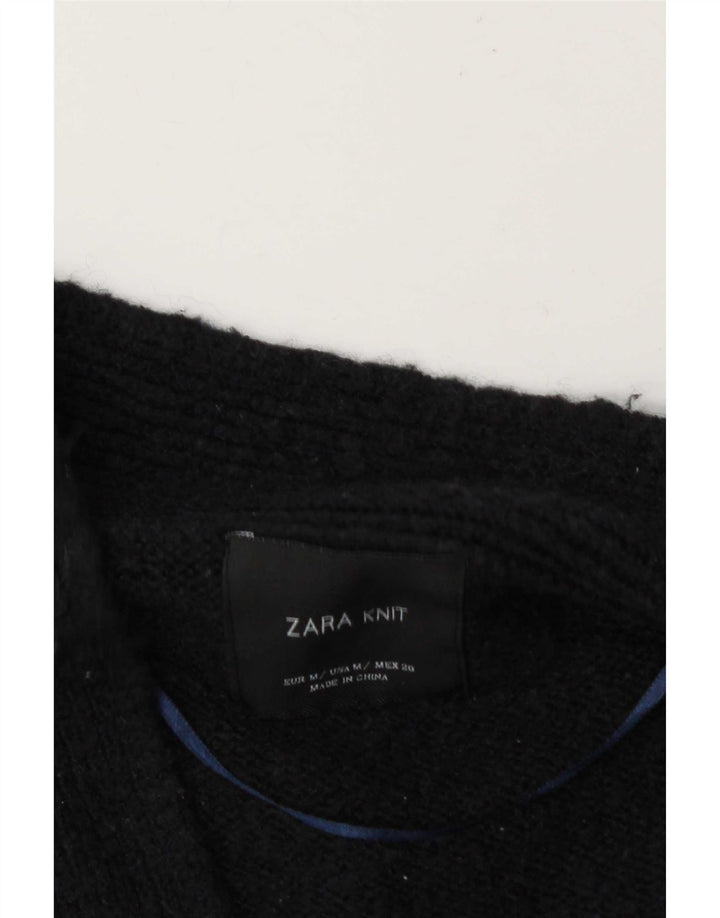 Zara ženski otvoreni kardigan pulover UK 14 Srednje tamnoplavi