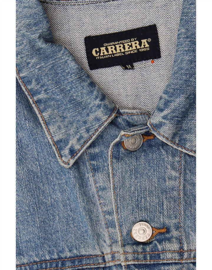 CARRERA Mens Denim Jacket UK 38 Medium Blue