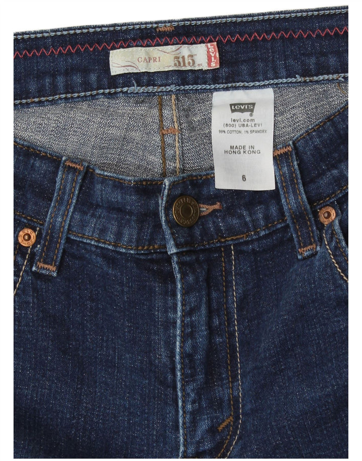 Levi's ženske 515 Capri traperice US 6 srednje W28 L19 plavi pamuk