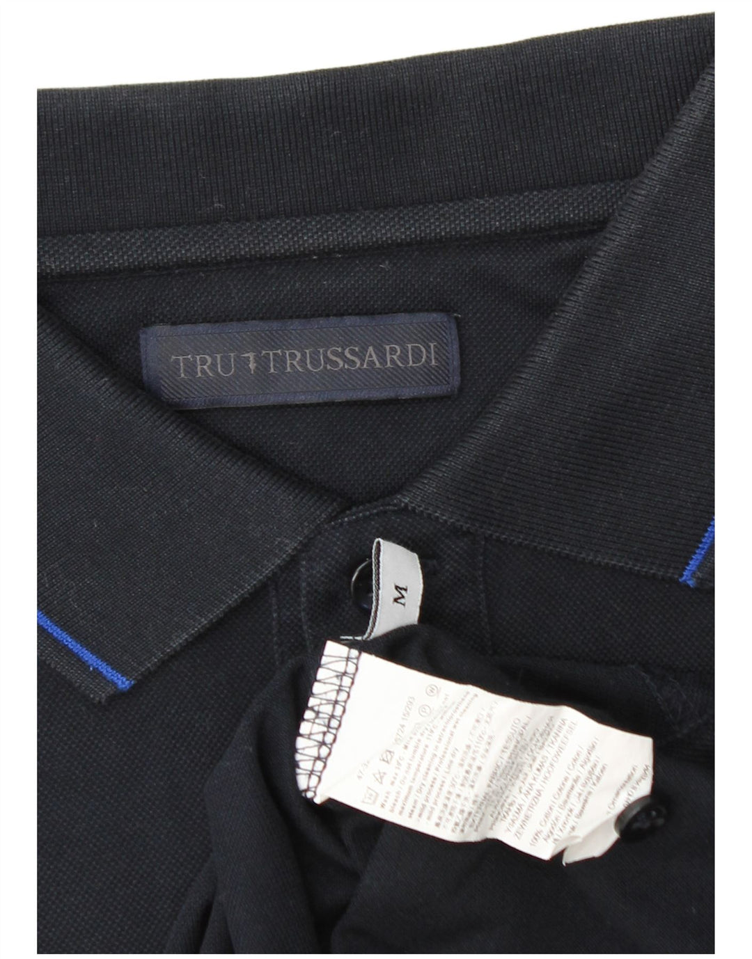 TRUSSARDI muška polo majica Srednje tamnoplavi pamuk