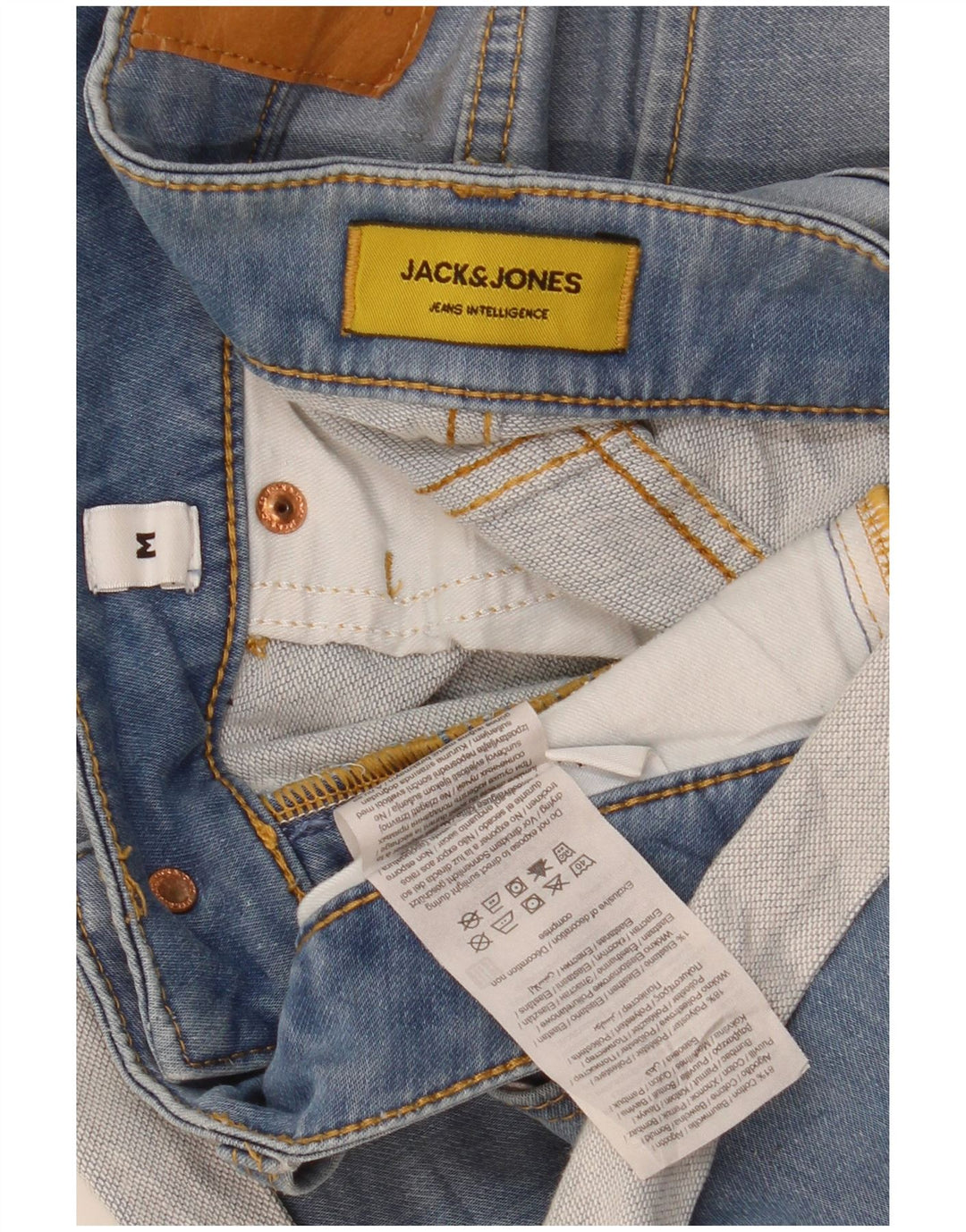 Jack & Jones muške kratke traper kratke hlače srednje veličine W32, plavi pamuk