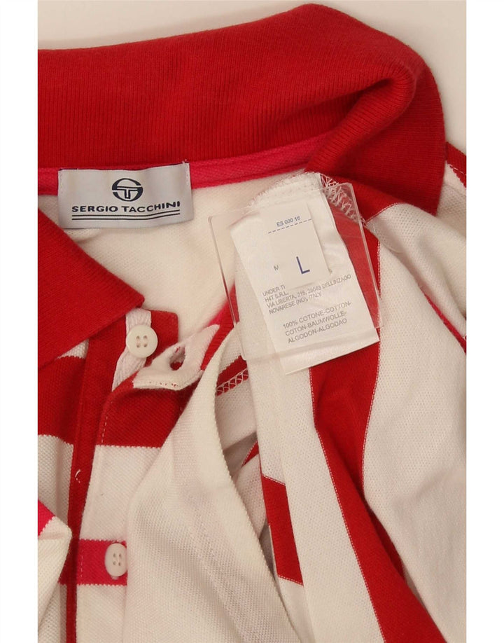 Sergio Tacchini muška polo majica velikih pamučnih crvenih pruga