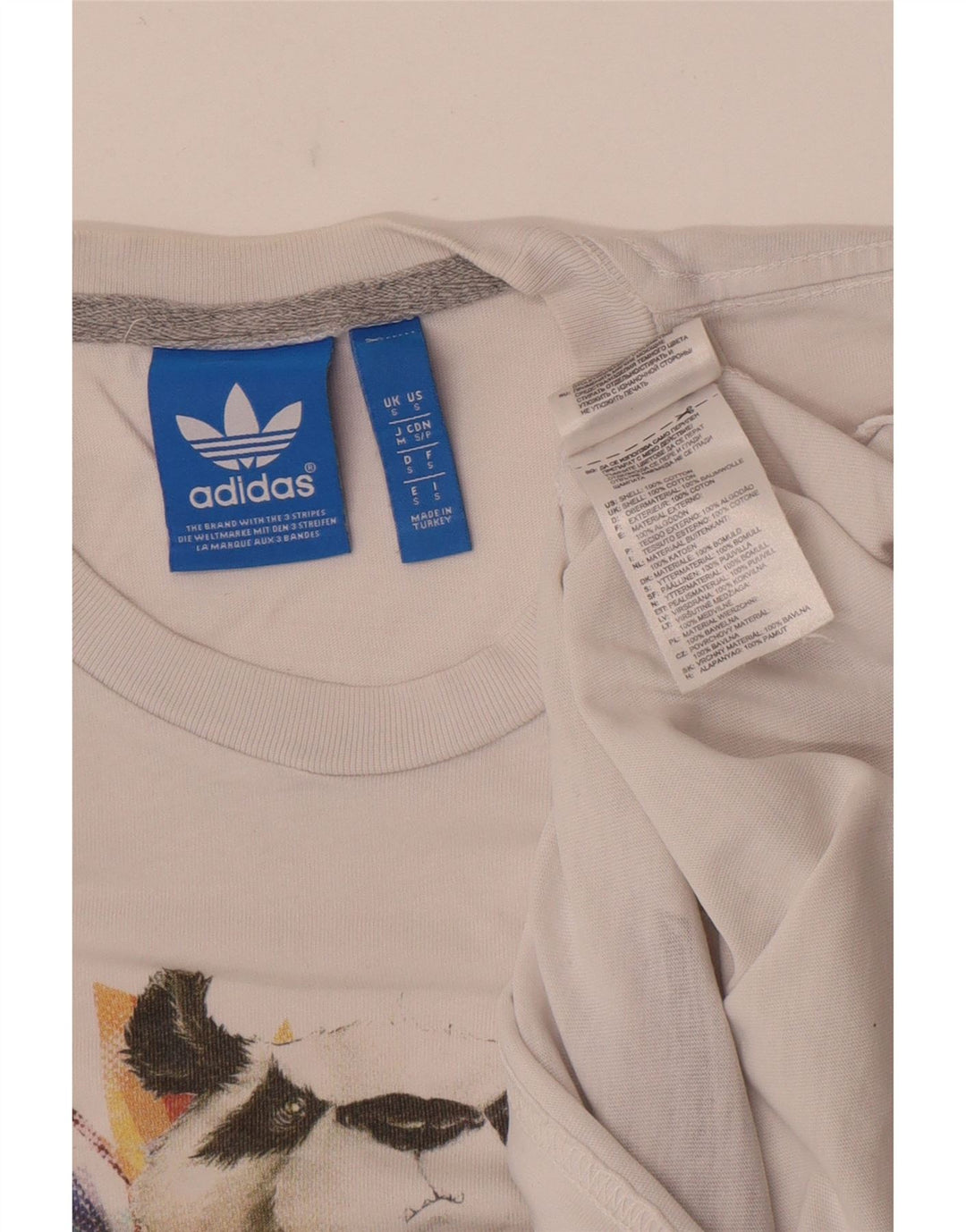 Adidas muška majica kratkih rukava s grafičkim motivima, mali bijeli pamuk