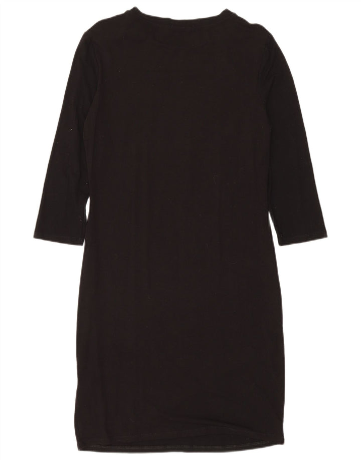 Desigual ženska haljina s grafičkim motivima UK 14 velika crna cvjetna viskoza