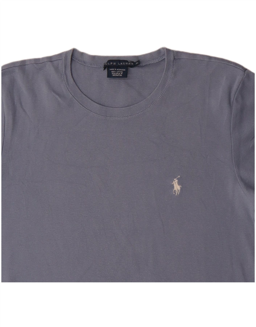 RALPH LAUREN Ženska majica kratkih rukava UK 18 XL plavi pamuk