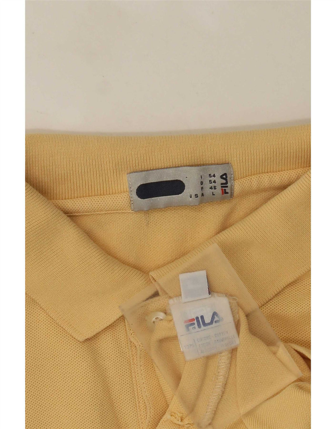 Fila muška polo majica IT 54 velika žuta pamuk