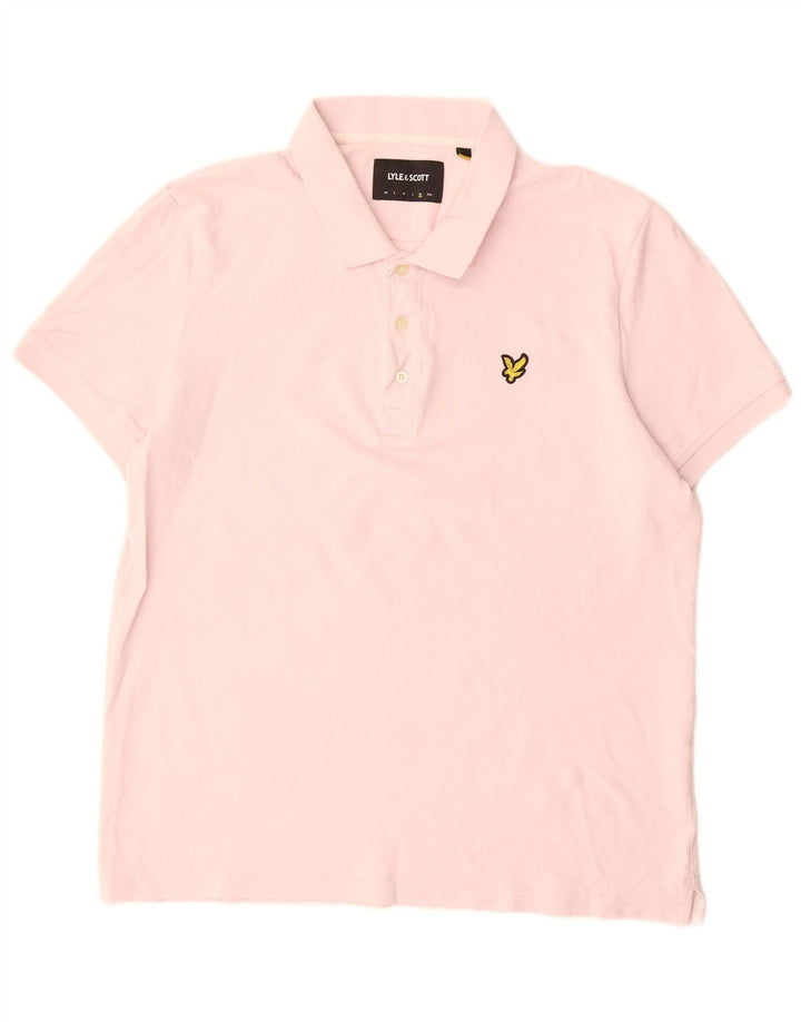 Lyle & Scott muška polo majica XL ružičasti pamuk