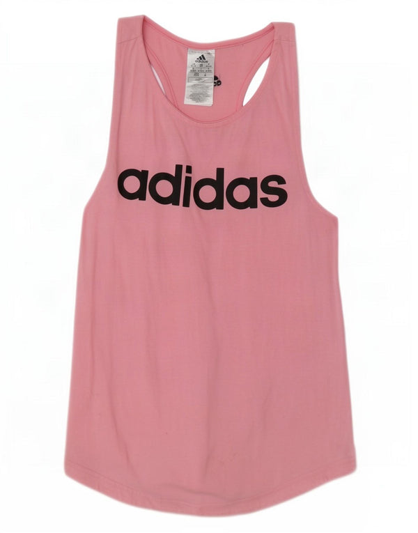 Adidas ženski grafički prsluk UK 4/6 XS, ružičasti pamuk