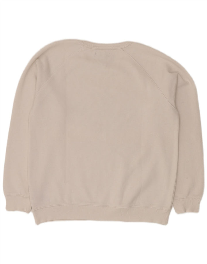 ADIDAS muški džemper s grafičkim motivima, srednji bijeli pamuk