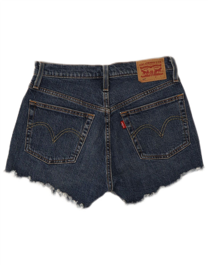 LEVI'S Ženske 501 kratke traper kratke hlače W26, mali plavi pamuk
