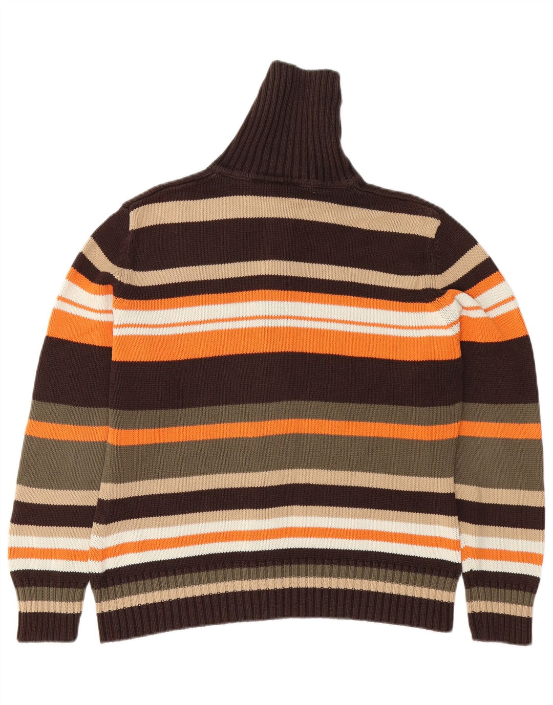 VINTAGE ženski kardigan pulover UK 14/16 na velike raznobojne pruge