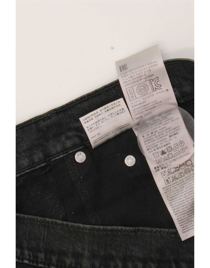 Levi's muške ravne traperice W34 L32 crni pamuk