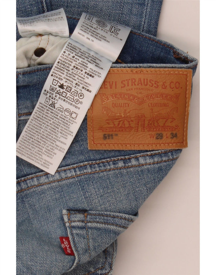 Levi's muške 511 uske traperice W29 L34 plavi pamuk
