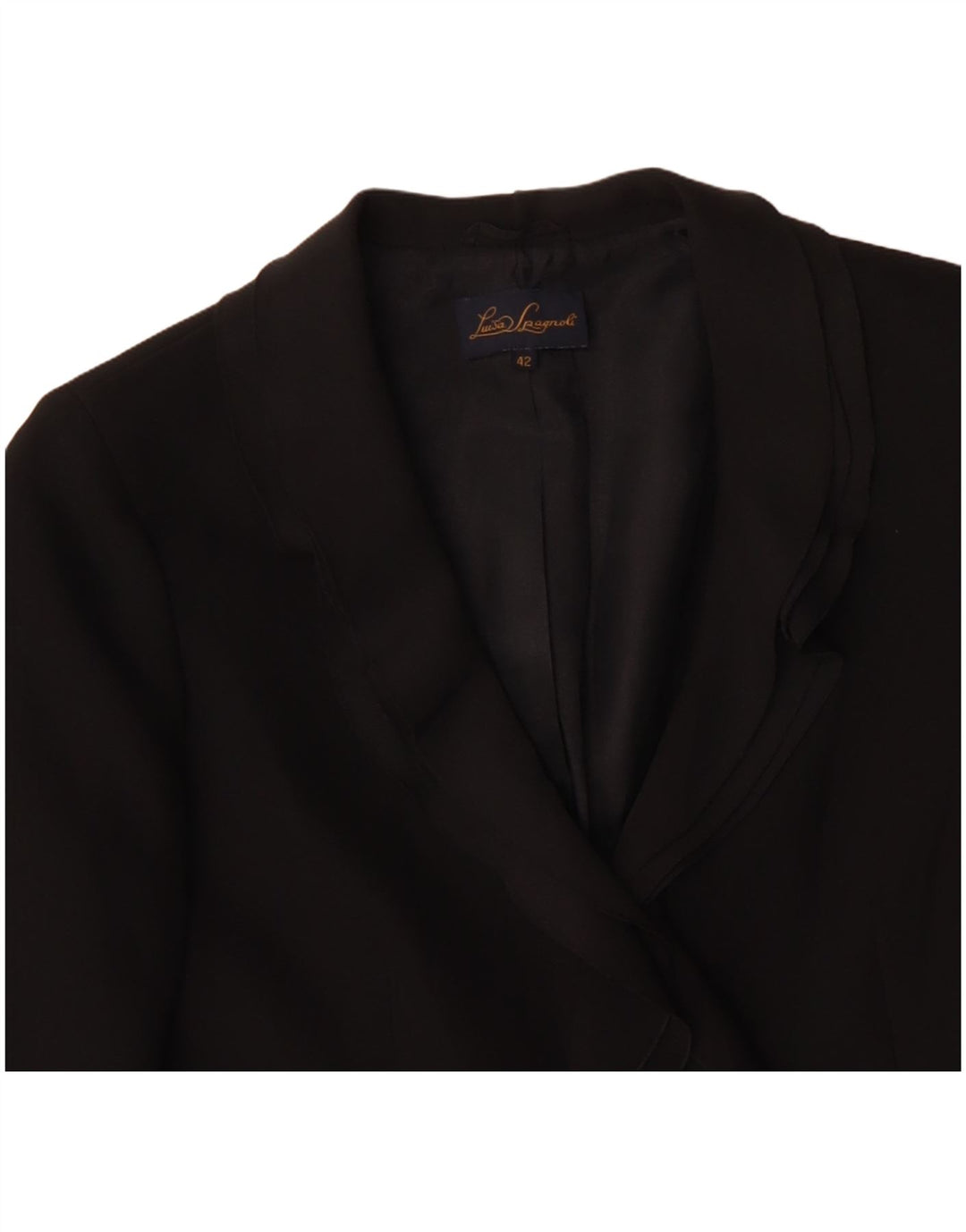 LUISA SPAGNOLI Ženska jakna sa 2 gumba IT 42 srednji crni poliester