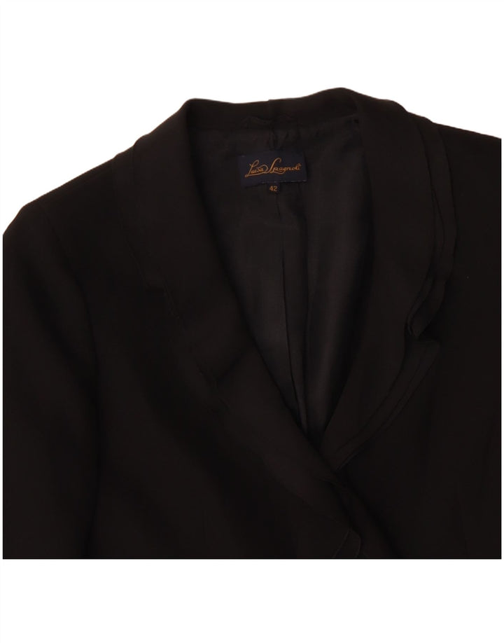 LUISA SPAGNOLI Ženska jakna sa 2 gumba IT 42 srednji crni poliester