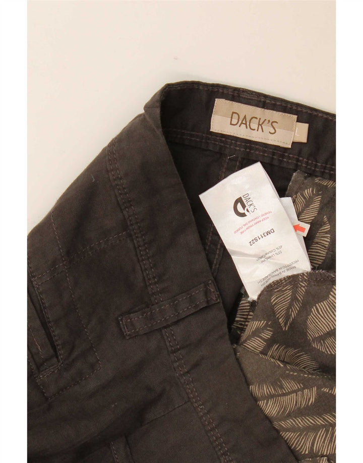 Dack's muške uske kargo hlače Large W34 L32 sivi lan