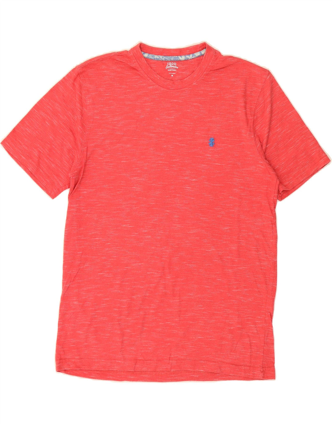 IZOD Mens T-Shirt Top Medium Red Flecked Cotton Vintage Izod and Second-Hand Izod from Messina Hembry 