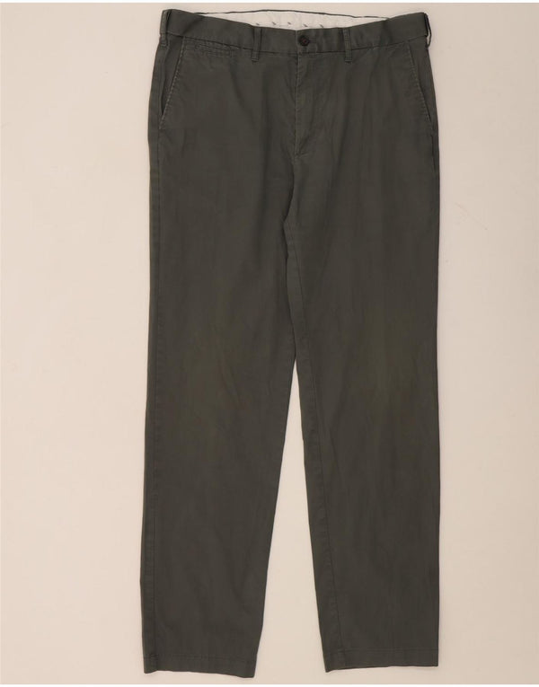 Marks & Spencer ženske chino hlače standardnog kroja W36 L33 Zeleni pamuk
