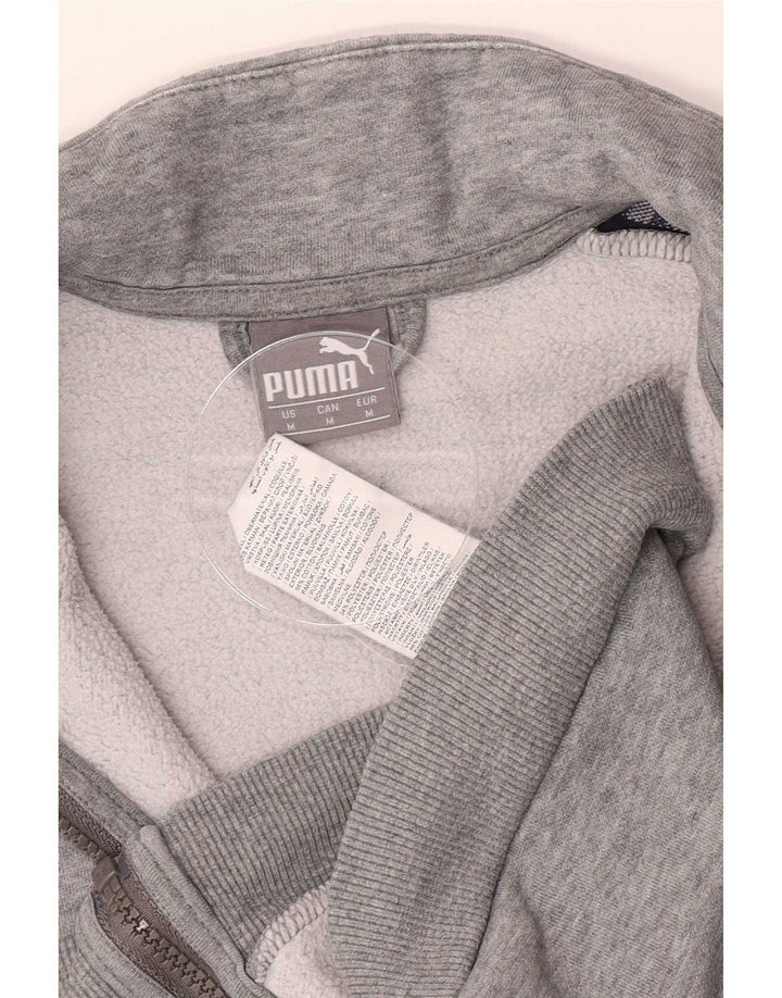 Puma muška trenirka s grafičkim motivima, gornja jakna srednje sive boje, pamuk