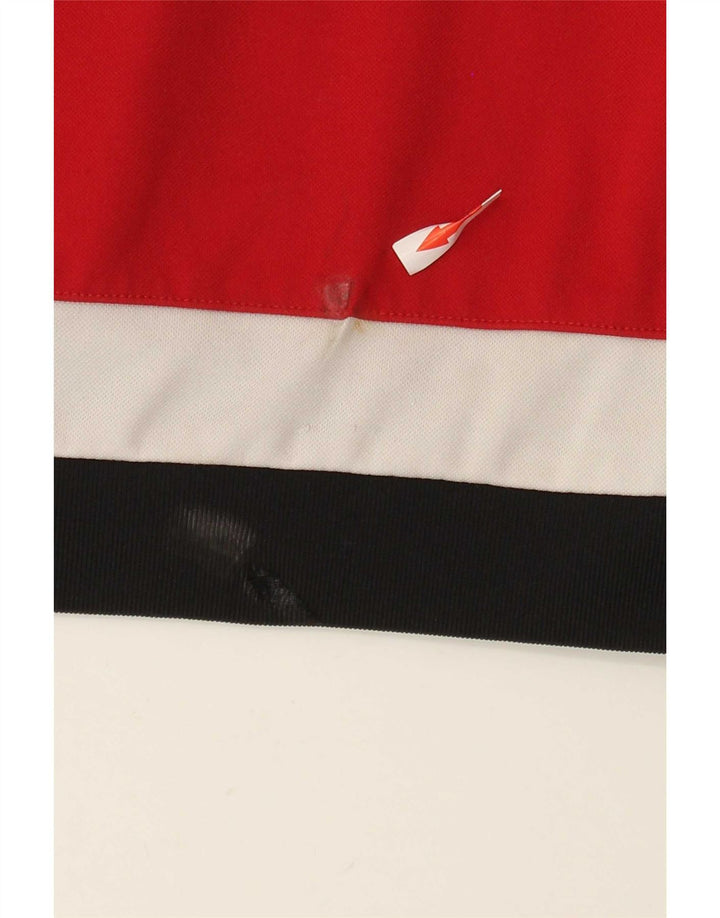 Adidas muška majica dugih rukava 2XL poliester crvene boje