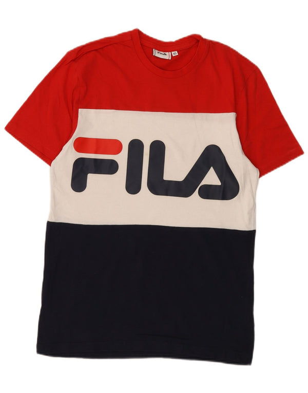 Fila Muška majica kratkih rukava s grafičkim motivima XS Raznobojni Colourblock Pamuk