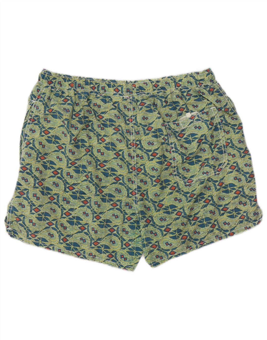 SANTO STEFANO Muške kratke hlače za kupanje srednje zelene geometrijske poliamidne boje