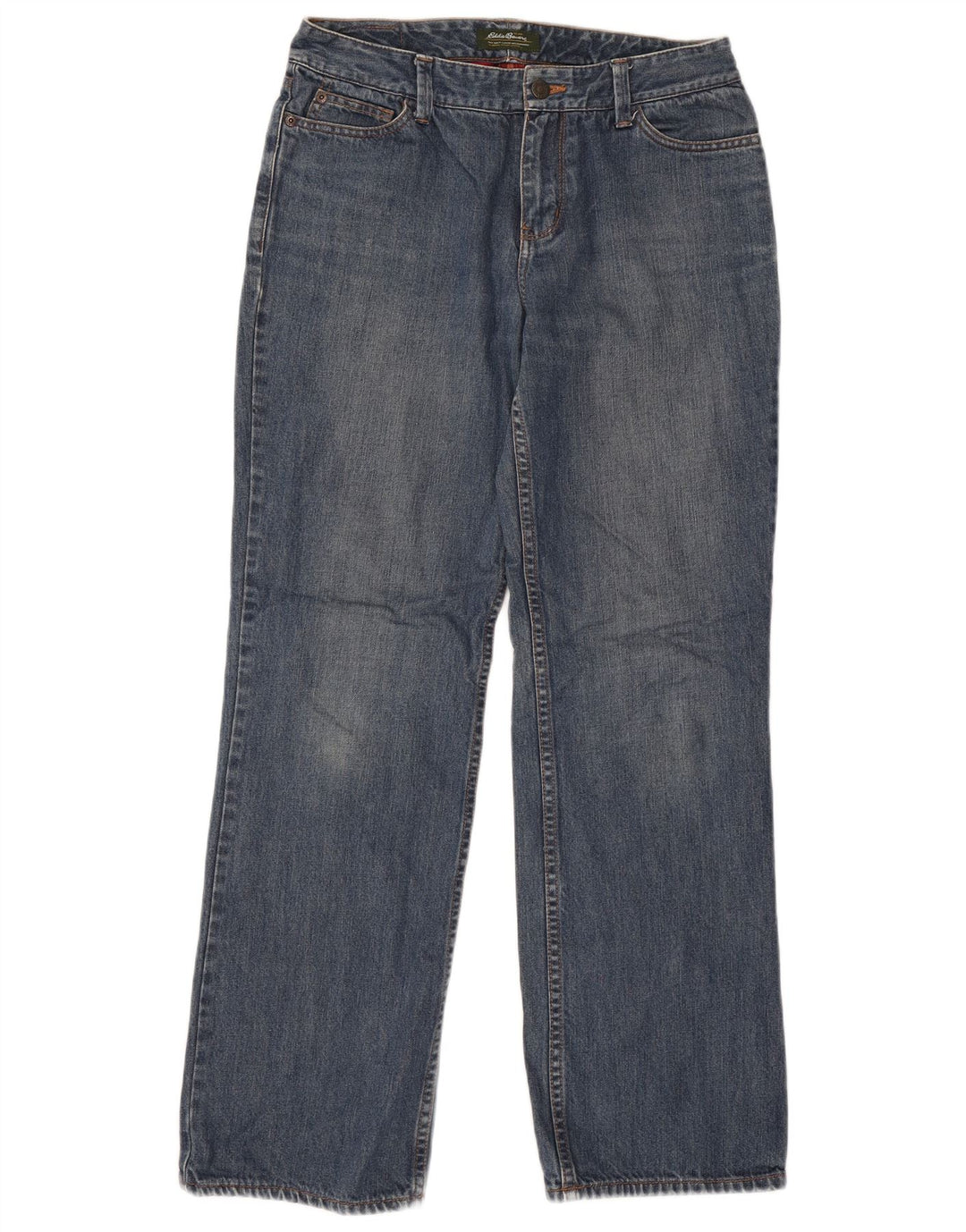 EDDIE BAUER Ženske ravne traperice US 6 srednje W30 L30 plavi pamuk