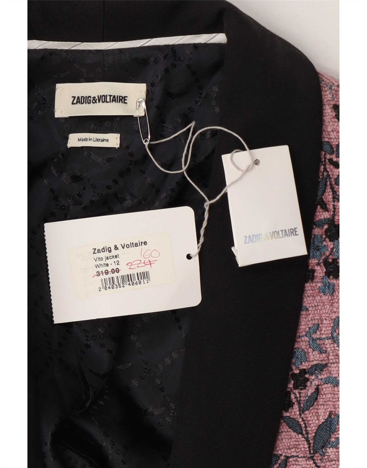 ZADIG & VOLTAIRE Ženska blejzer jakna EU 40 Srednje ružičasti cvjetni dizajner