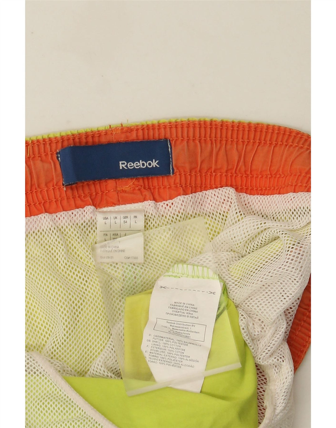 Reebok muške kratke hlače za plivanje veliki žuti poliester