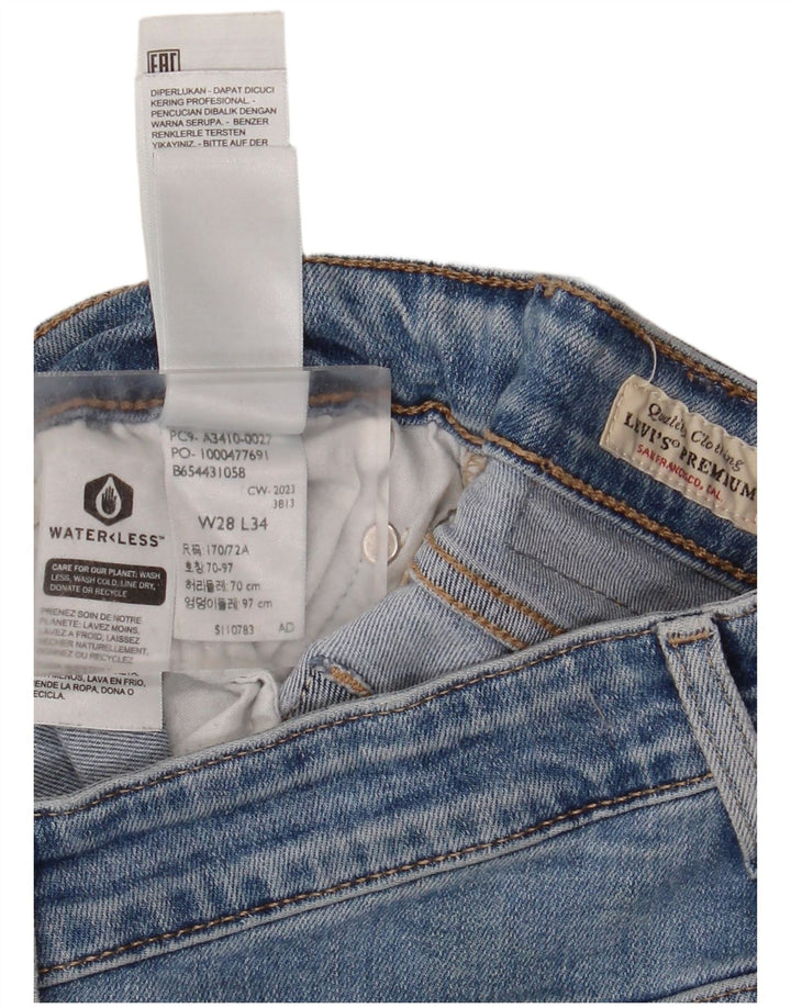 Levi's ženske 726 lepršave traperice W28 L34 plavi pamuk