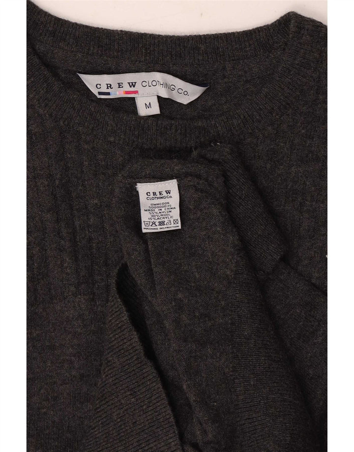 Crew Clothing Muški džemper s brodskim izrezom srednje sivi najlon