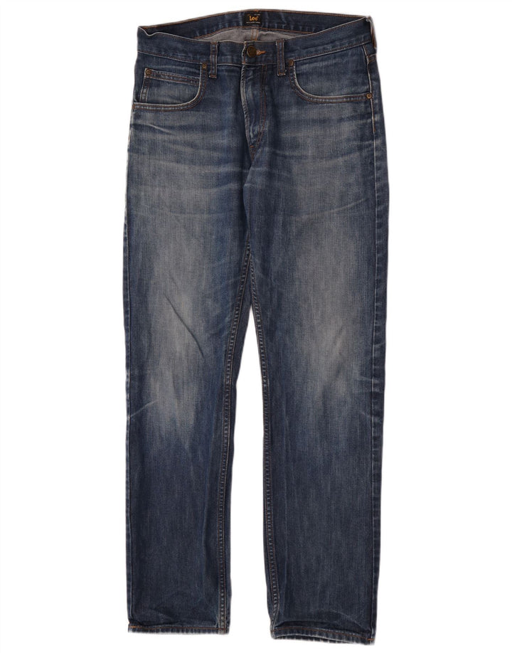 Lee Mens Blake Straight Jeans W31 L32 Plavi pamuk