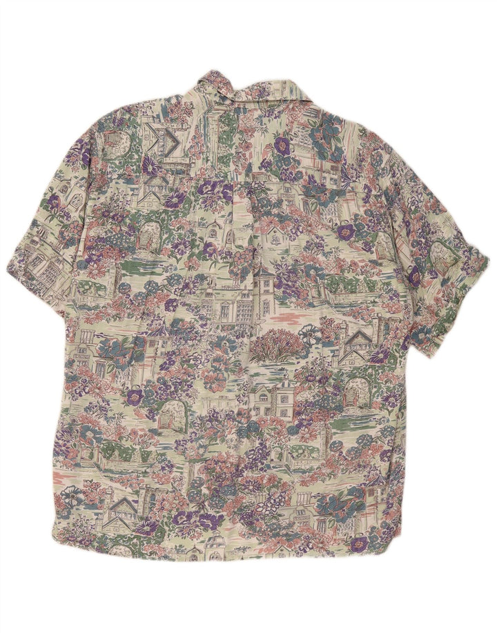 ELEGANCE Muška košulja kratkih rukava veličina 41/42 velika raznobojna cvjetna